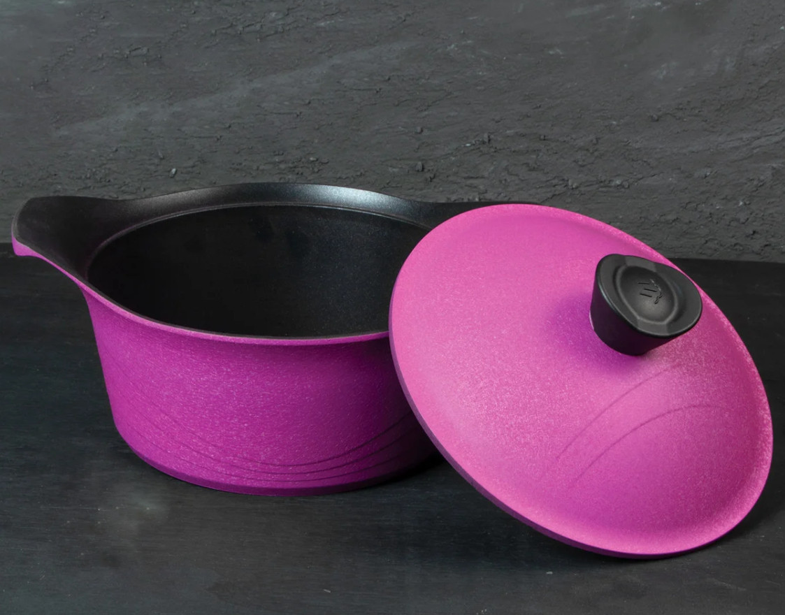 

Кастрюля Gusto Greblon Diamond Pro Casa Royal D-UKR-20400-pink 24 см 4.5 л розовая