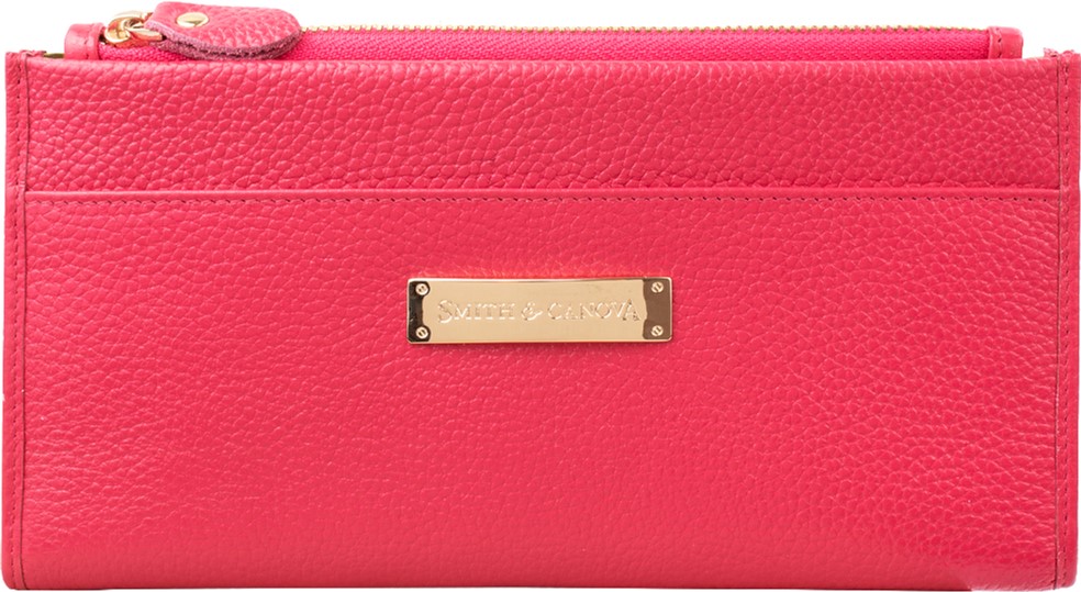 

Женский кошелек кожаный Smith & Canova FUL-28538 Fuchsia