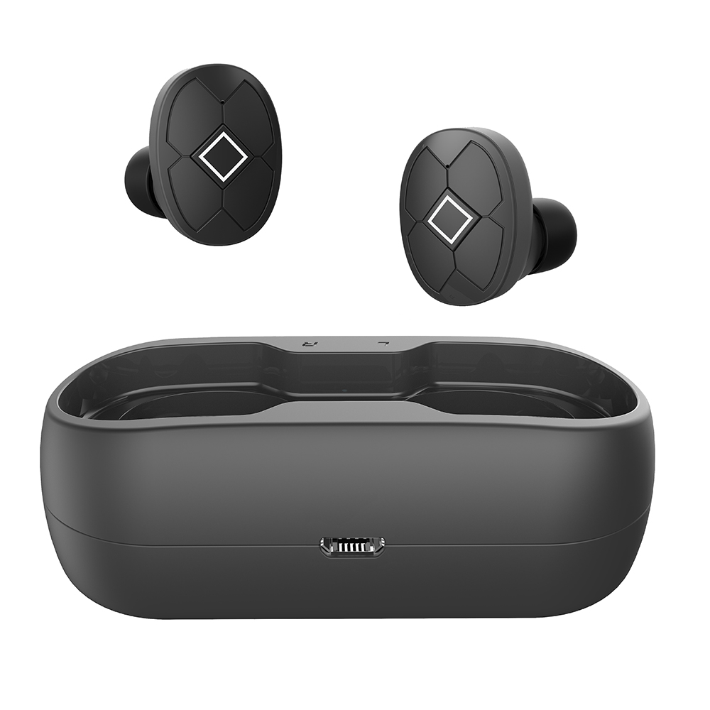 

Беспроводные 5.0 Bluetooth наушники Zybass Air RV5 TWS черные (333316)