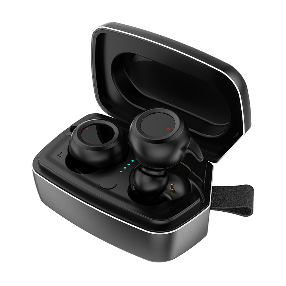 

Беспроводные 5.0 Bluetooth наушники Zybass Air RХ4 TWS черные (333318)