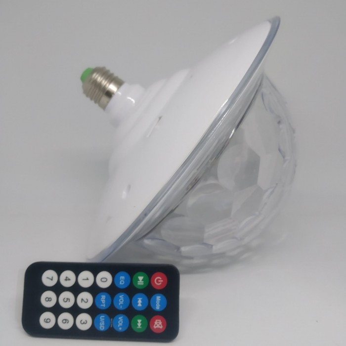 

Светомузыка диско шар с цоколем Magic Ball Music MP3 плеер с bluetooth E27