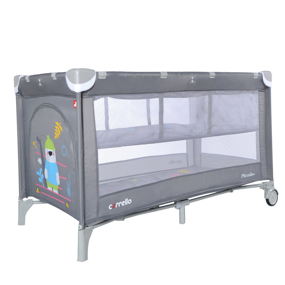 

Манеж-кровать детская CARRELLO Piccolo+ CRL-9201 Ash Grey со вторым дном