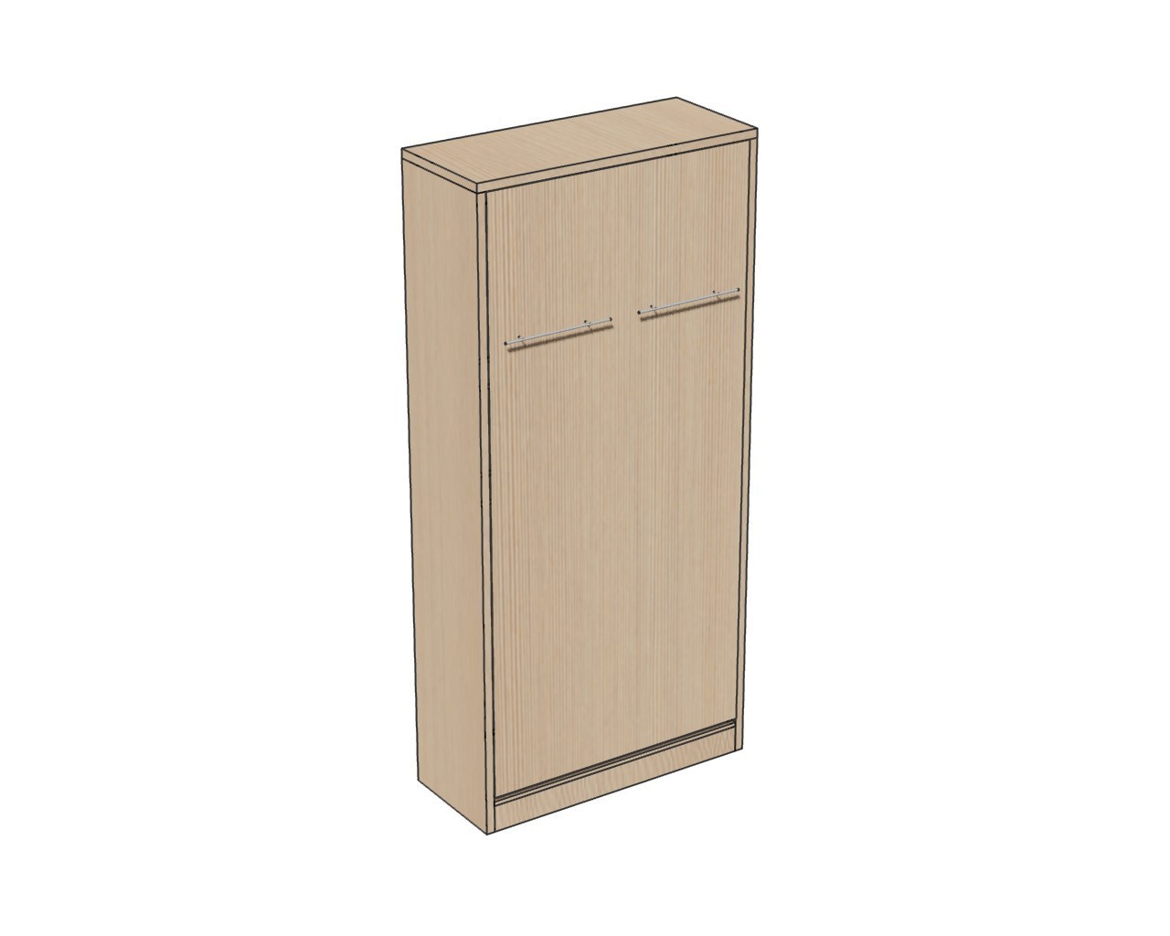 

Шкаф-кровать KRT design 2300х1080х450 см Венге светлый
