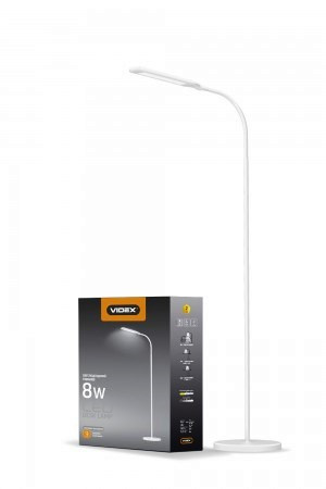 

LED торшер напольный Videx VL-TF0702W 8W white