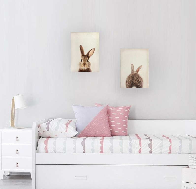

Комплект из 2 постеров Заяц холст на подрамнике Frames Posters Decor