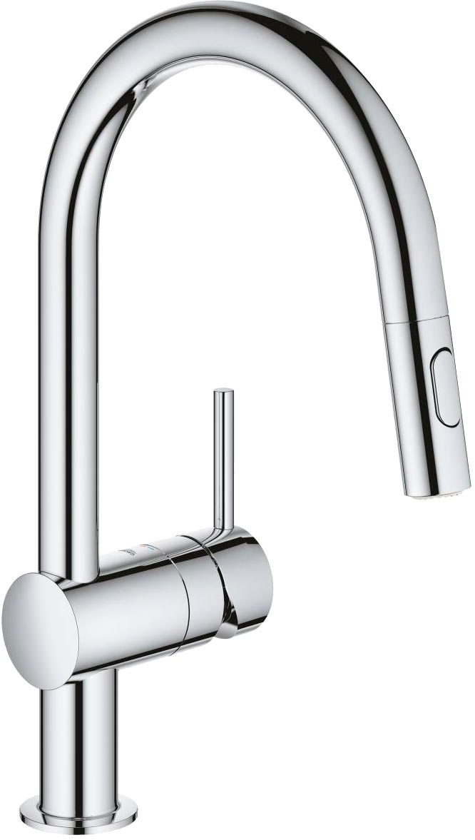 

Смеситель кухонный с выдвижным изливом GROHE Minta 32321002