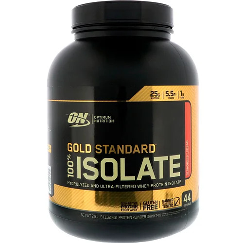 

Сывороточный изолят Optimum Nutrition GS Isolate 2.267 кг - Strawberry Cream