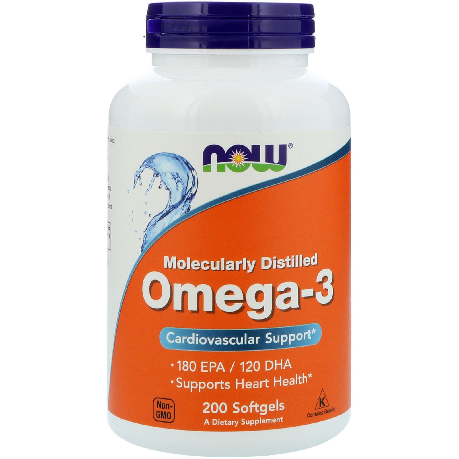 

NOW Foods Omega-3 1000 мг - 200 софт кап