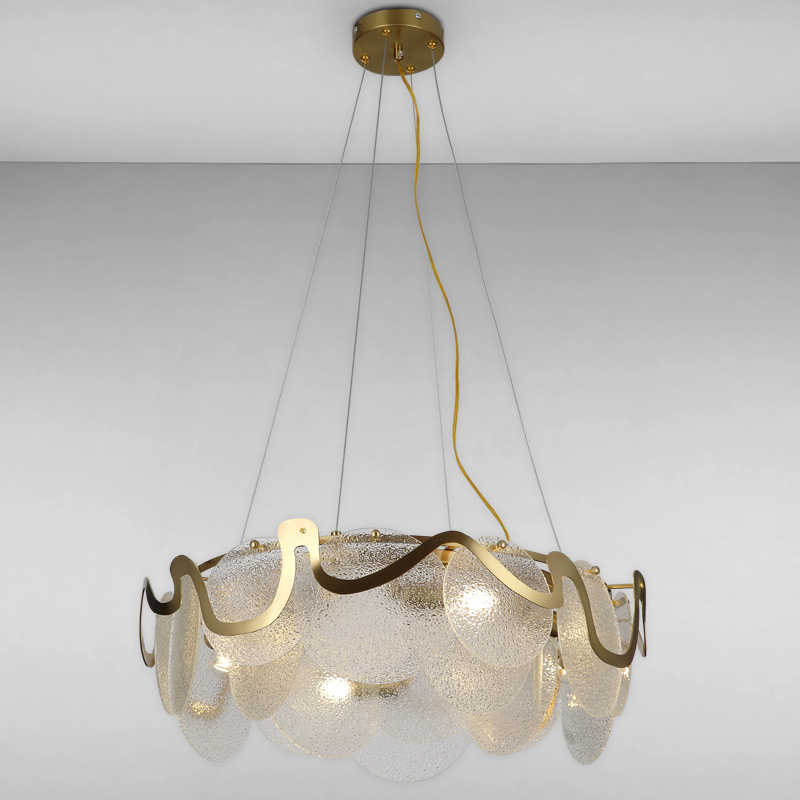 

Люстра підвісна Light House LS-16096/8 (600) BRZ+WH золото