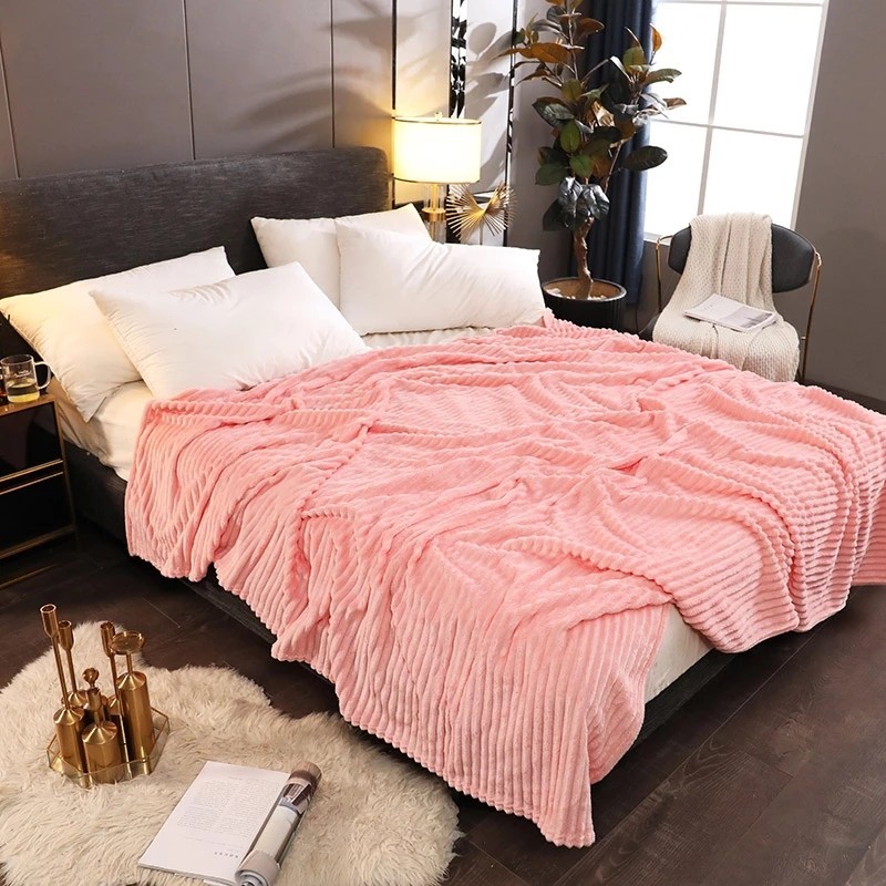 

Плед ZeinTex Полосатик 200×220 см Розовый (13707-11)-14