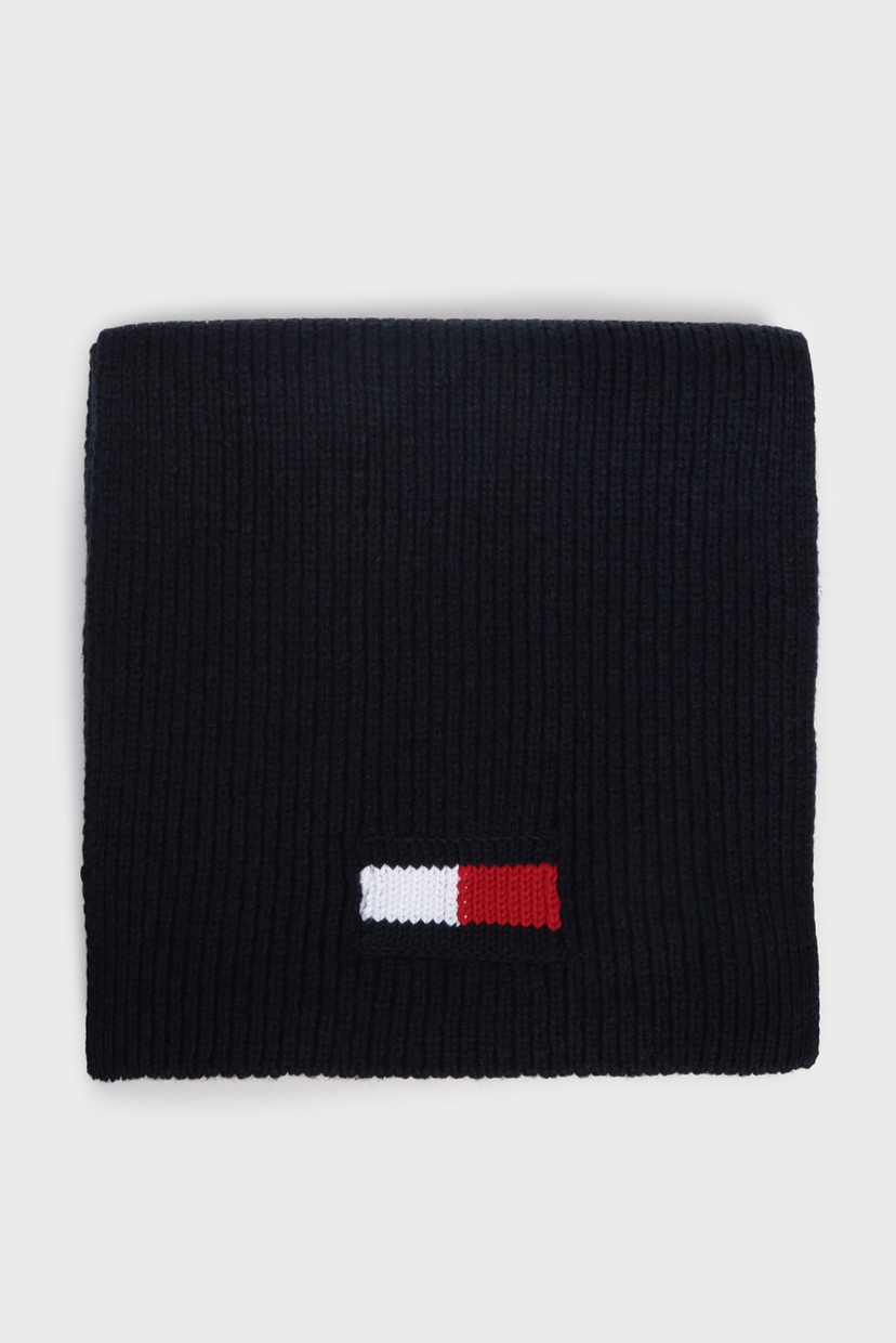 

Мужской темно-синий шарф BIG FLAG Tommy Hilfiger OS AM0AM05164