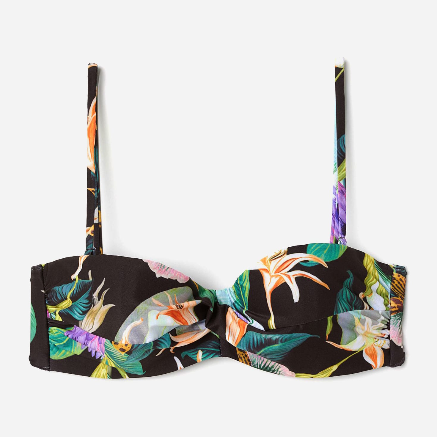 

Верхняя часть купальника H&M NK908-5895997 70C Черный/Цветы