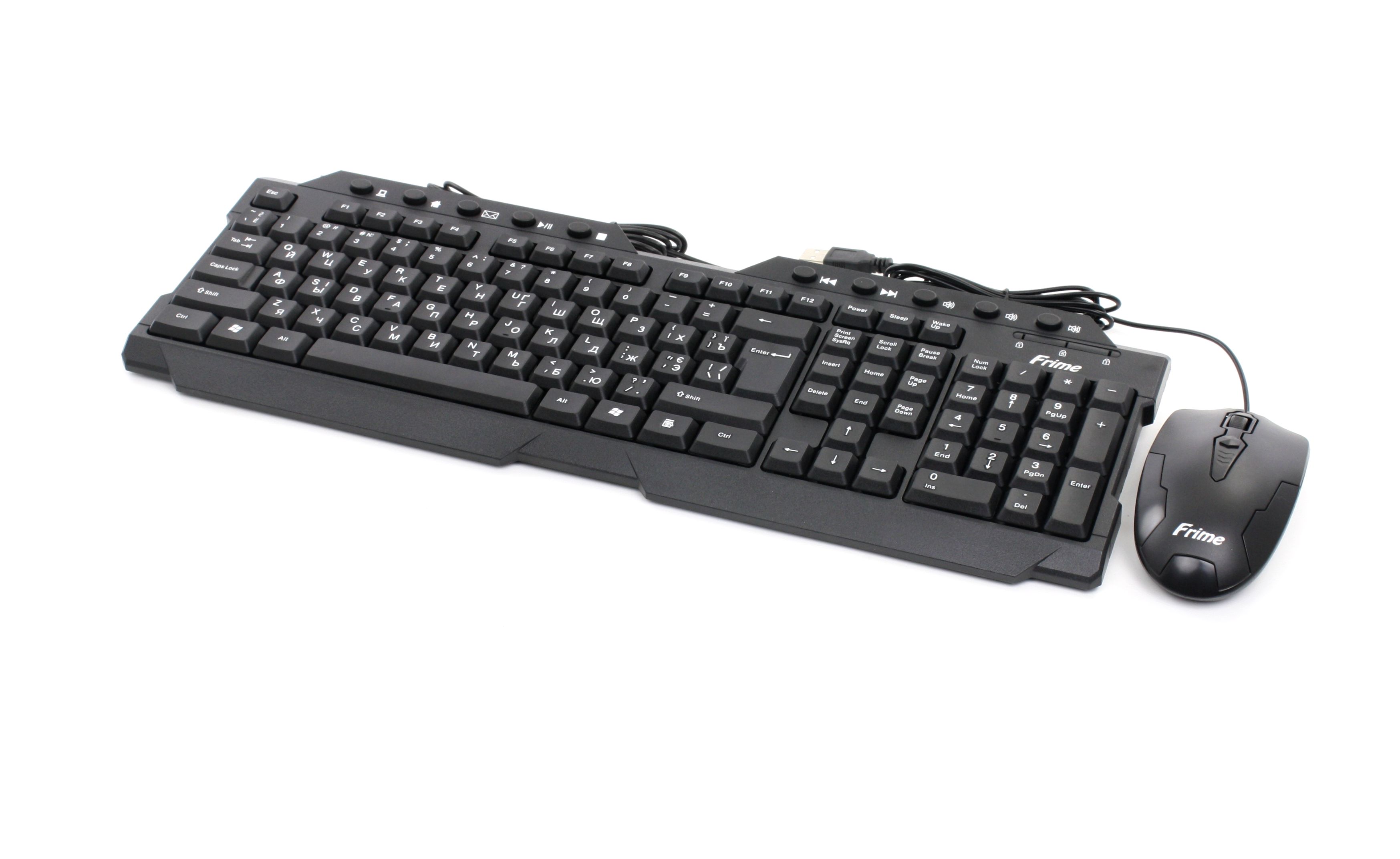 

Комплект (клавиатура, мышь) Frime FKBM-310KIT; RUS/UKR Black USB