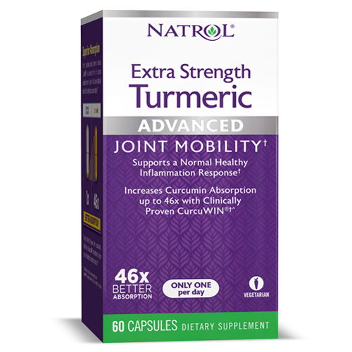 

Добавки для активного долголетия Natrol Turmeric Extra Strength - 60 кап