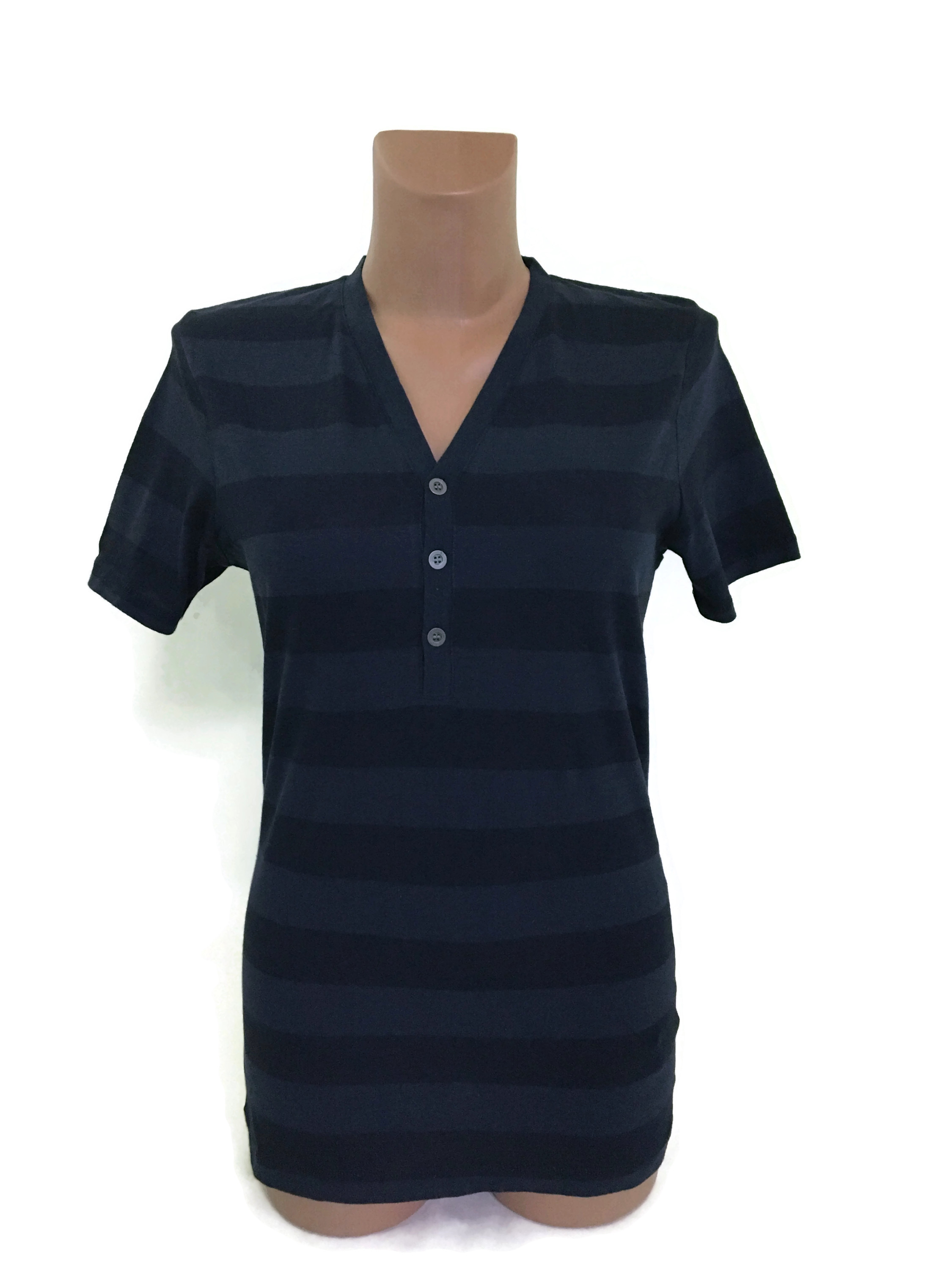 

Футболка H&M XS Темно-синий 0213159_полоска_01