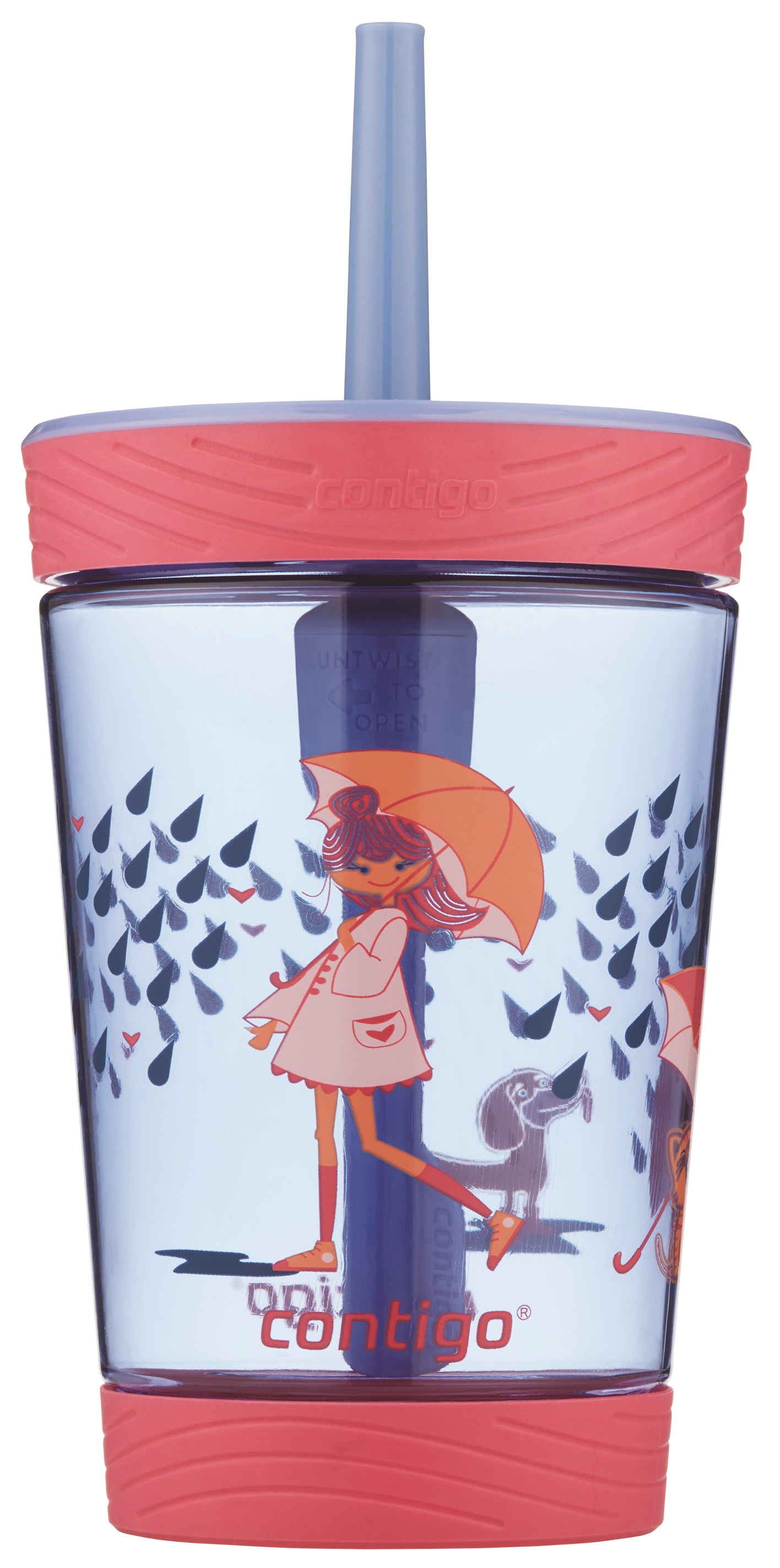 

Стакан с трубочкой Contigo Spill Proof Tumbler Pink 420 мл