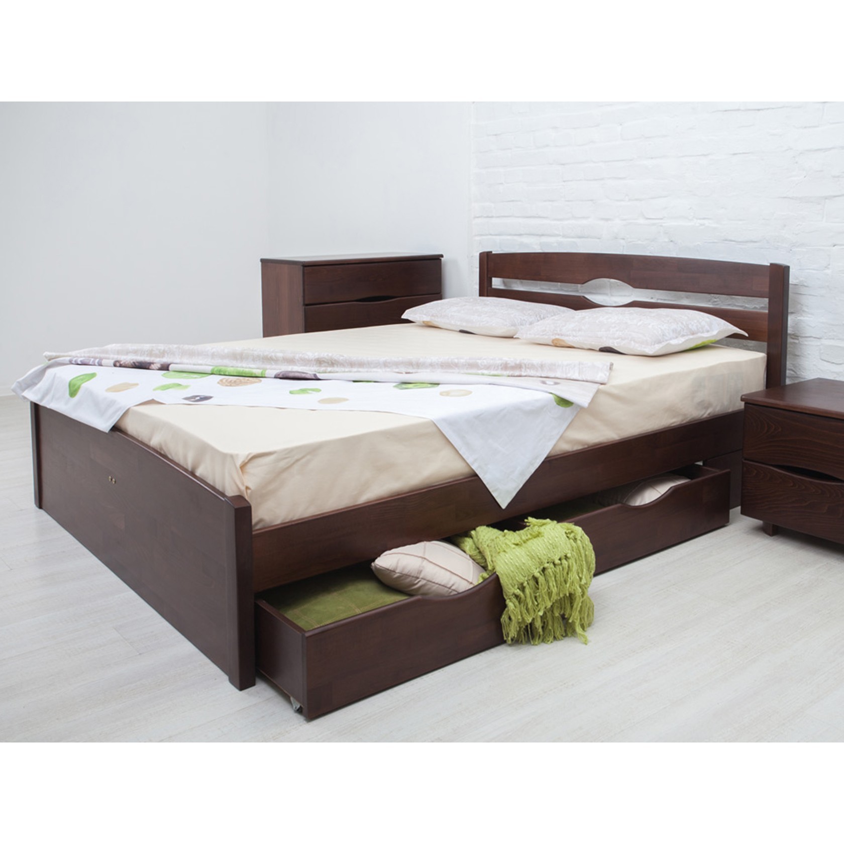 

Кровать Лика Люкс с ящиками (Олимп) Венге 80х200 см 121104_01