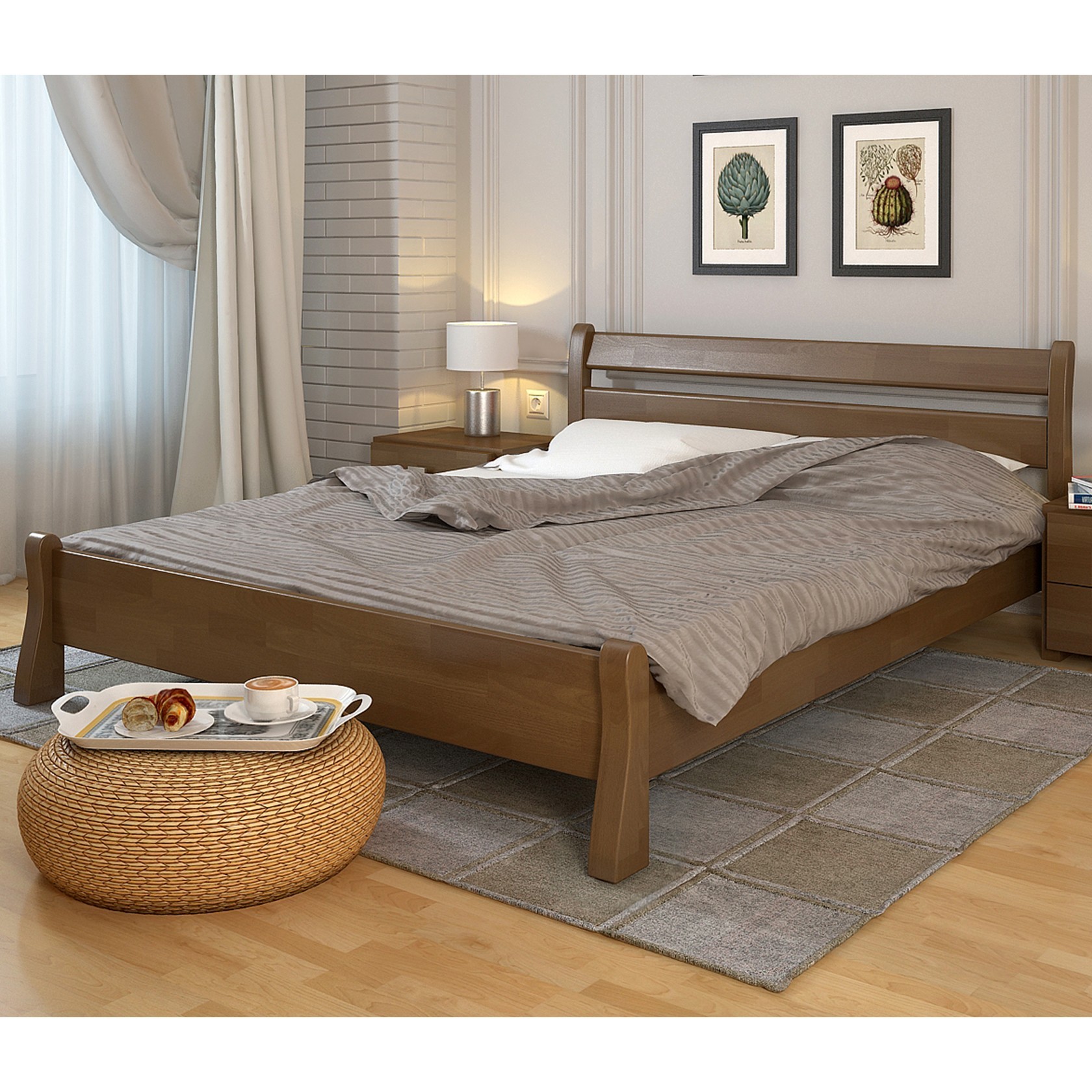 

Кровать Венеция (Arbor Drev) Орех 160х200 см 71104_17