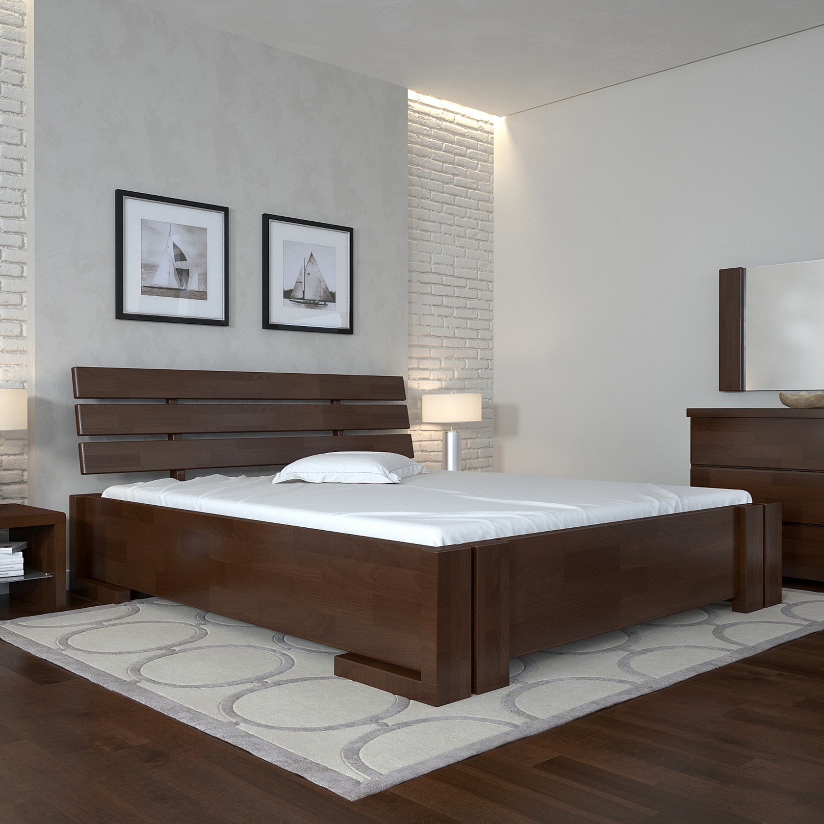

Кровать Домино (Arbor Drev) Темный орех 140х200 см 71116_10