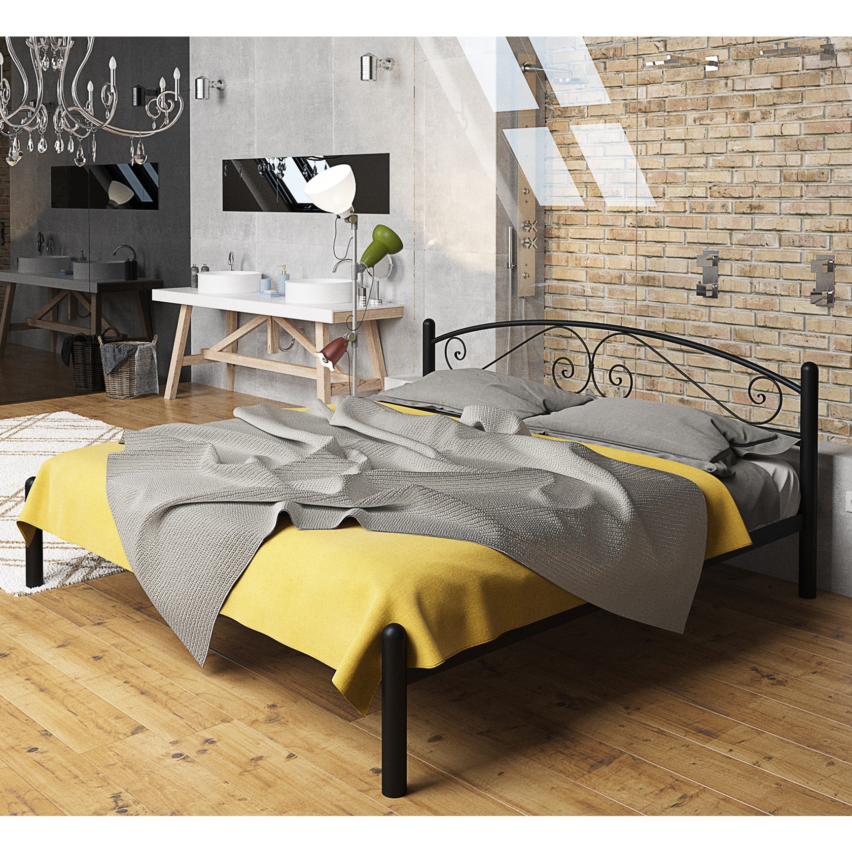 

Кровать Виола Черная 160х200 см 281101_03