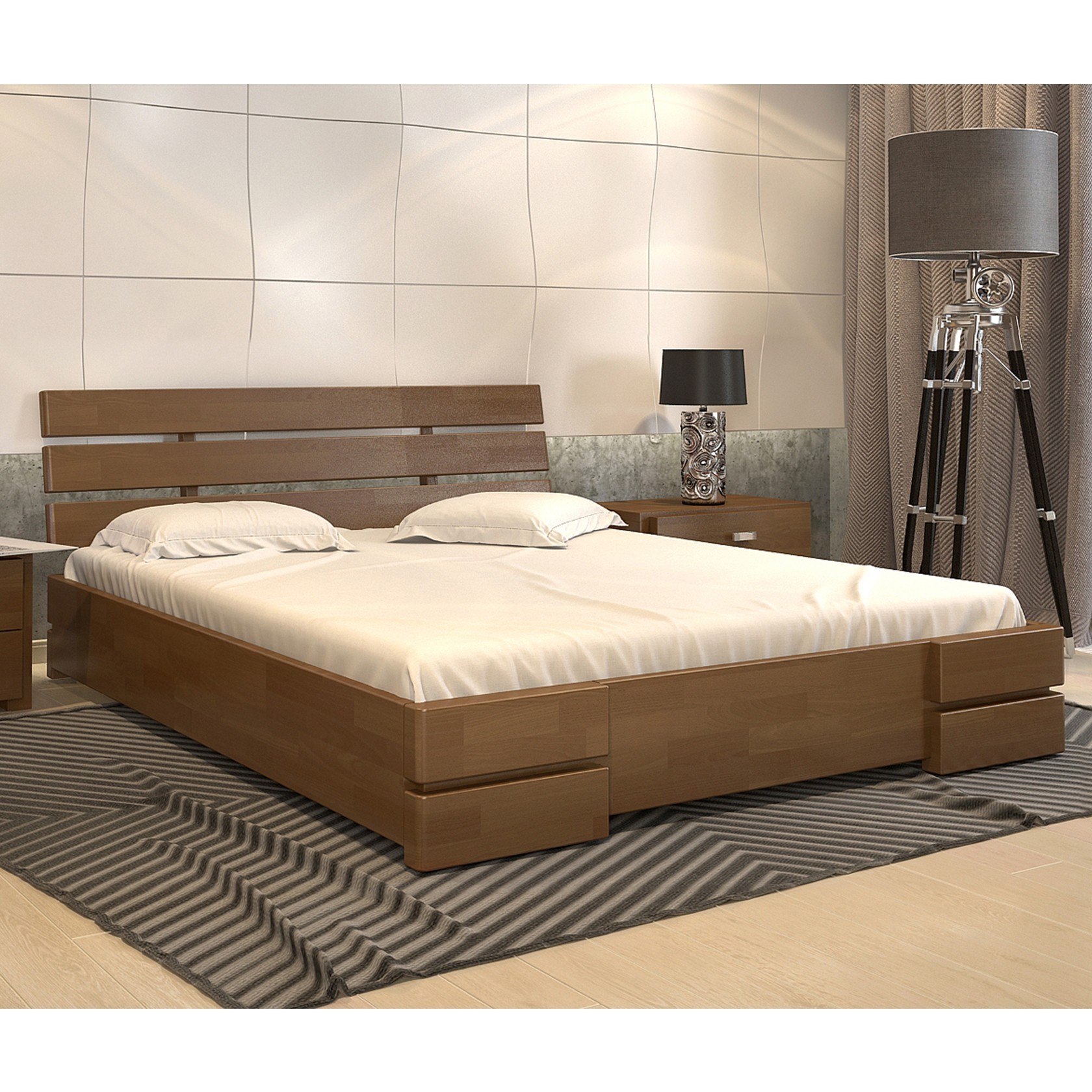 

Кровать Дали Люкс (Arbor Drev) Орех 160х200 см 71108_17