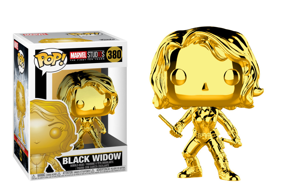 

Фигурка Funko Pop Фанко Поп Марвел Черная вдова Золотая Marvel Black Widow Chrome 10 см BW 380