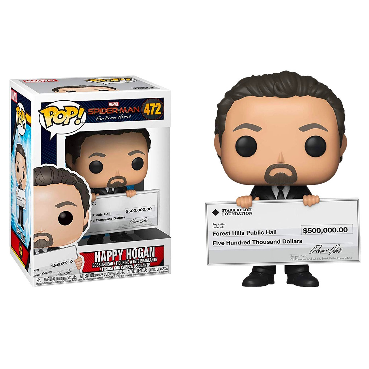 

Фигурка Funko Pop Фанко Поп Spider Man Happy Hogan Человек Паук Хэппи Хоган 10 см SM HH 472