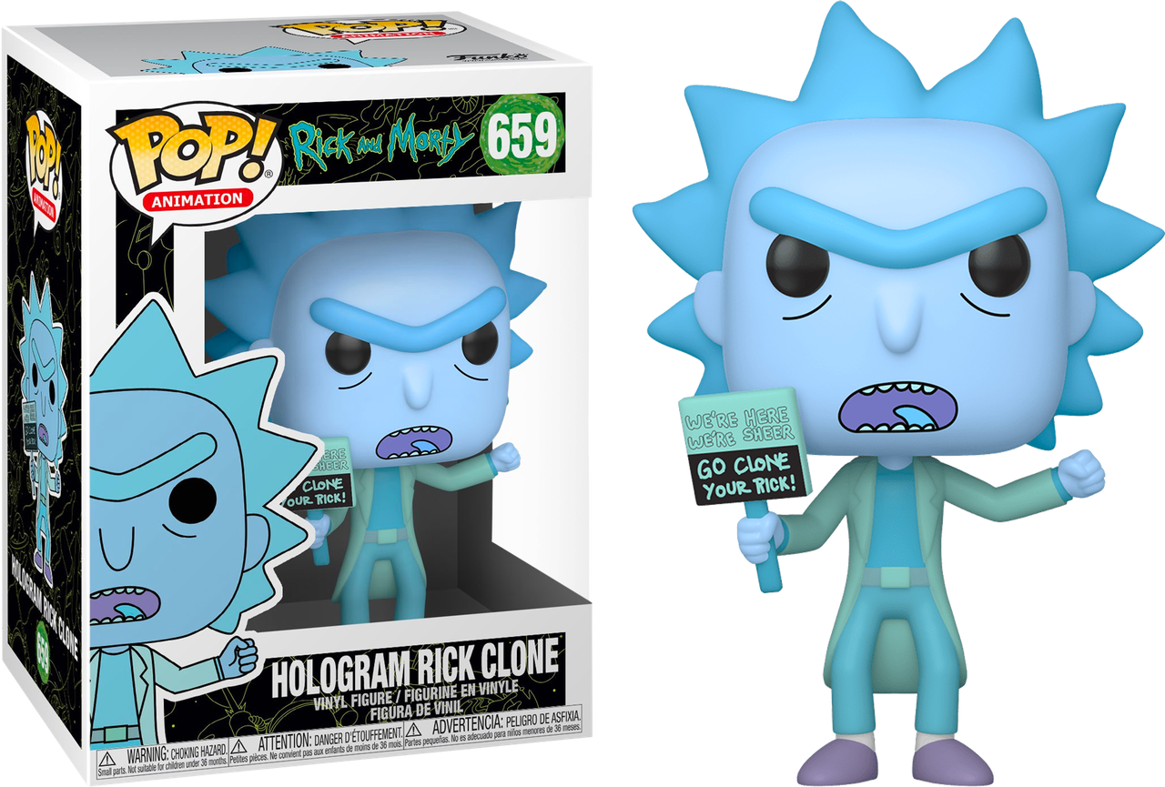 

Фигурка Funko Pop Фанко Поп Рик и Морти Клон Рика Rick And Morty Hologram Rick Clone 10 см RM HR 659