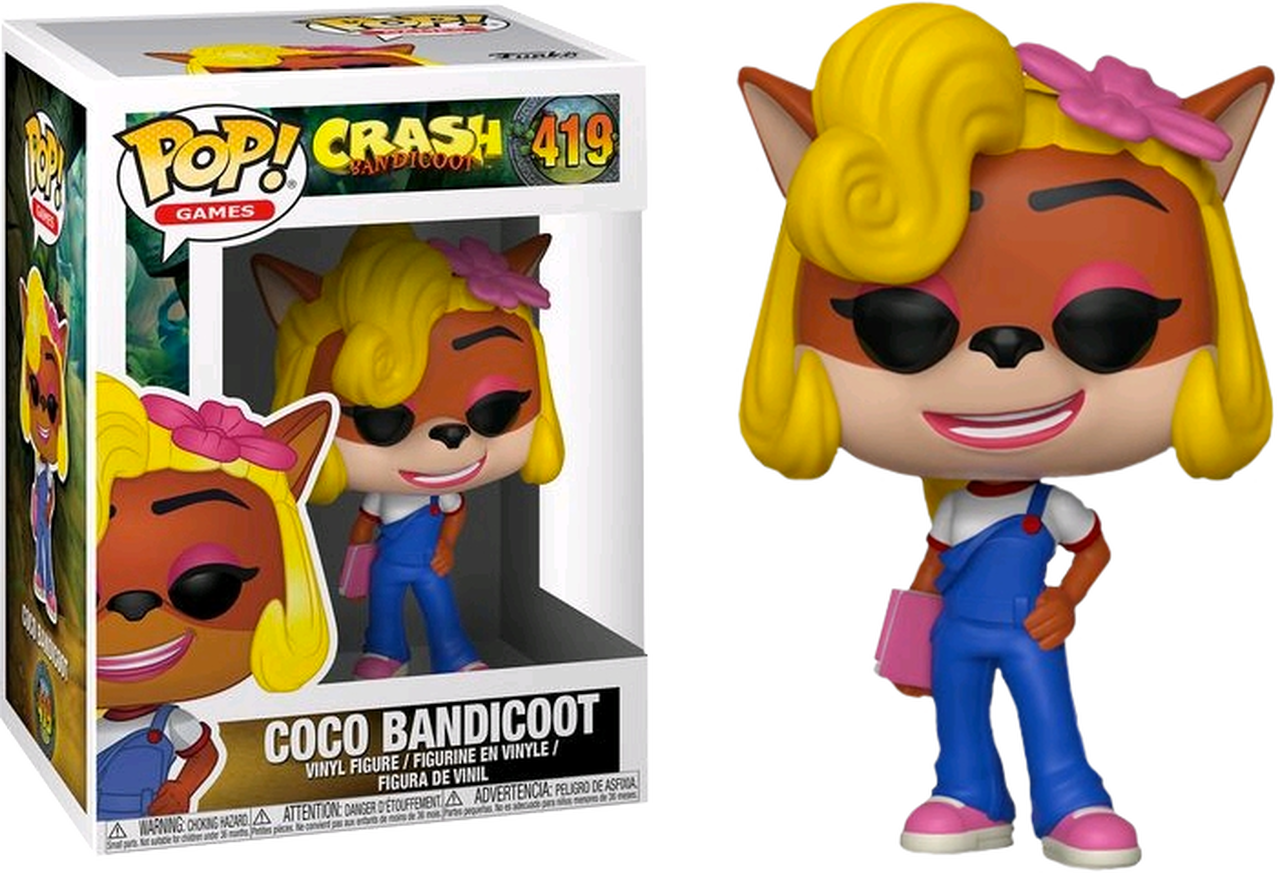 

Фигурка Funko Pop Фанко Поп Крэш Бандикут Коко Crash Bandicoot Coco 10 см Game CB C 419