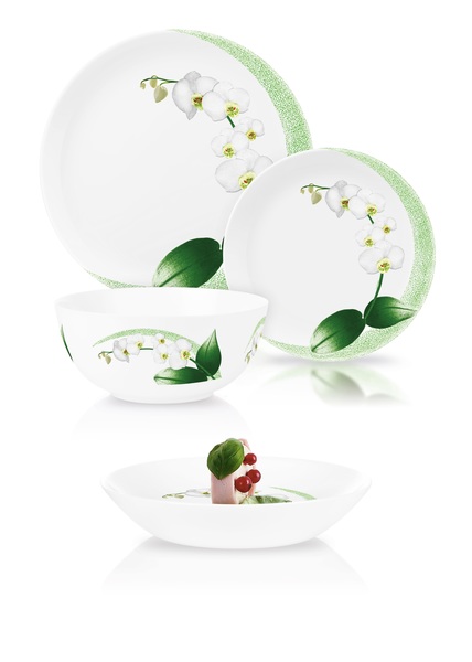 

Сервиз LUMINARC DIWALI WHITE ORCHID /19 пр