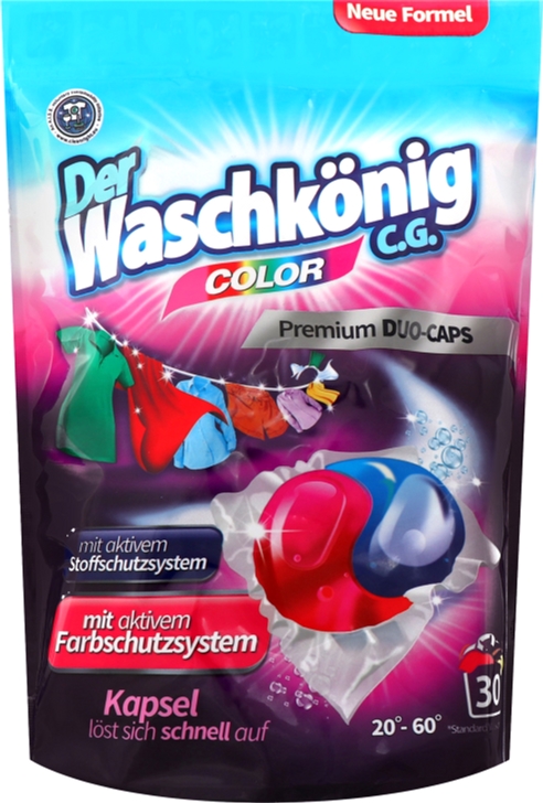 

Капсулы для стирки Waschkonig Color Duo Caps 30 шт