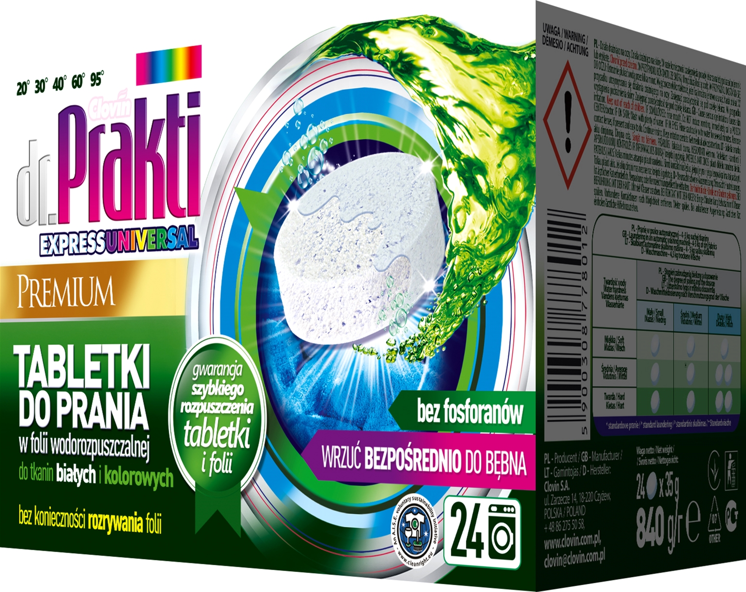 

Таблетки для стирки dr. Prakti Universal 24 шт
