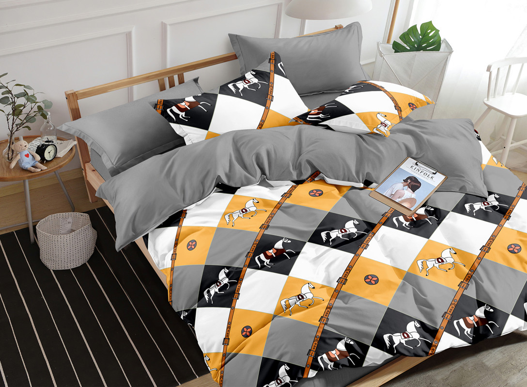 

Комплект постельного белья Krispol полуторный сатин (А+В) 150*220 (615.22137)