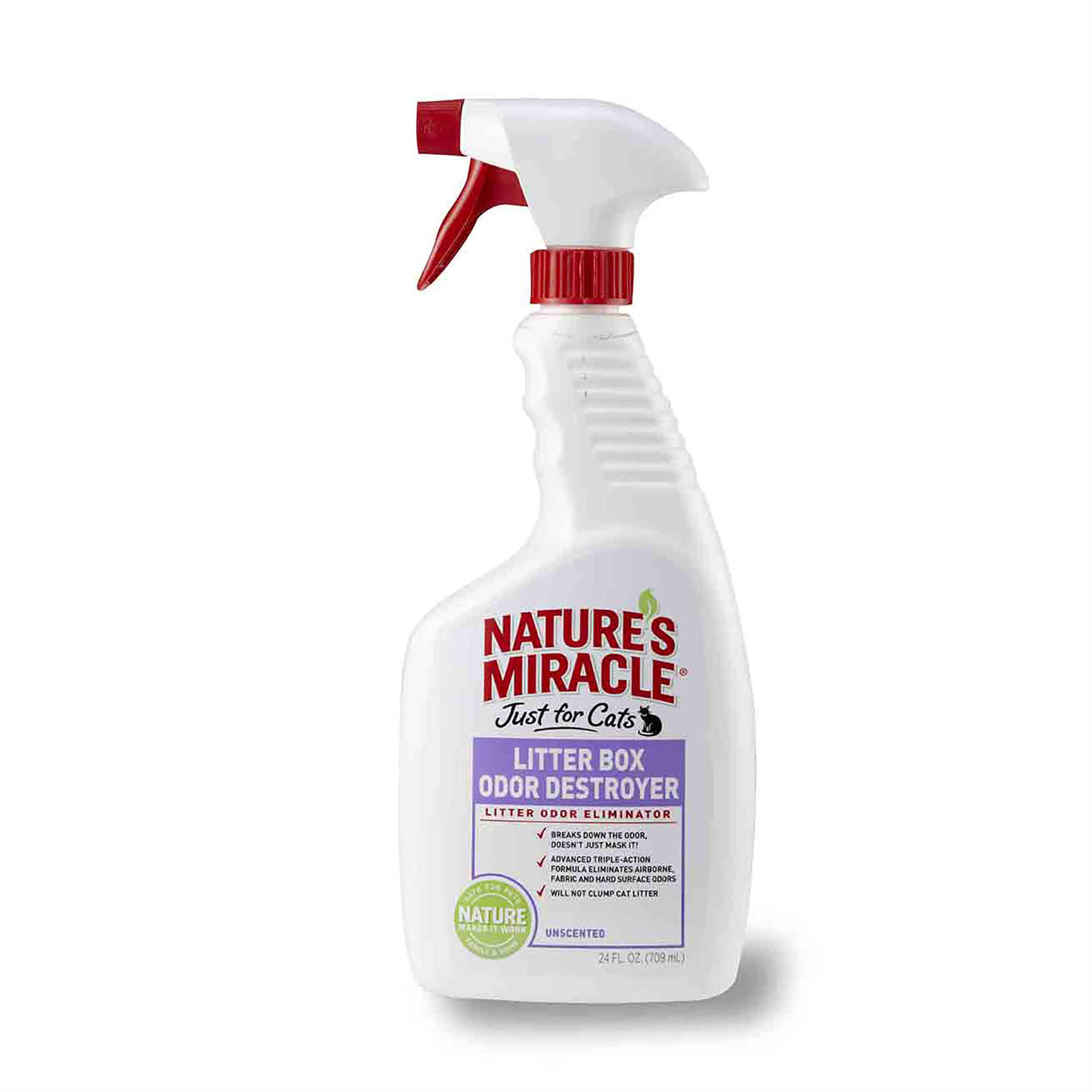 

Средство для устранения запаха кошачьего туалета Litter Box Odor Destroyer 709 мл Natures Miracle BGL-NM-206