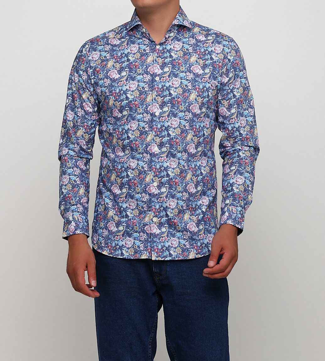 

Рубашка Selected 16068961-DARK-SAPPHIRE XXL узор