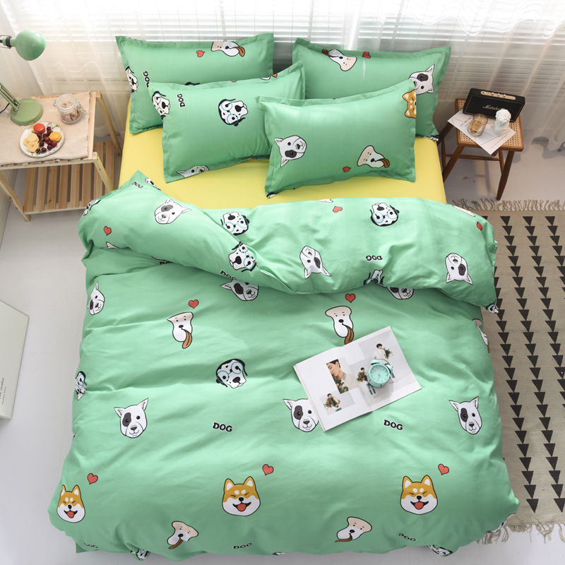 

Комплект постельного белья Dog (полуторный) Berni Home Зеленый
