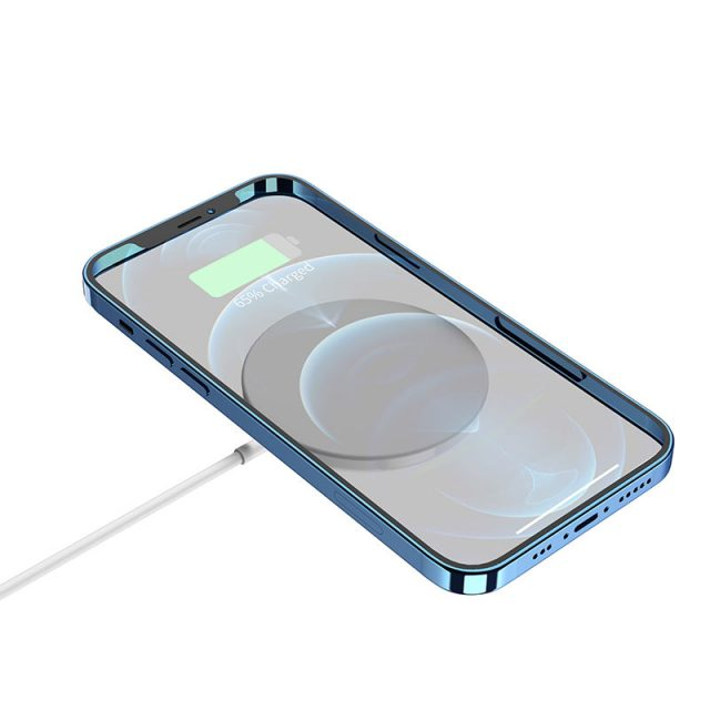 

Беспроводная зарядка, магнитная зарядная станция для iPhone 12, 13 QI HOCO Magnetic CW29 |15W | Белый