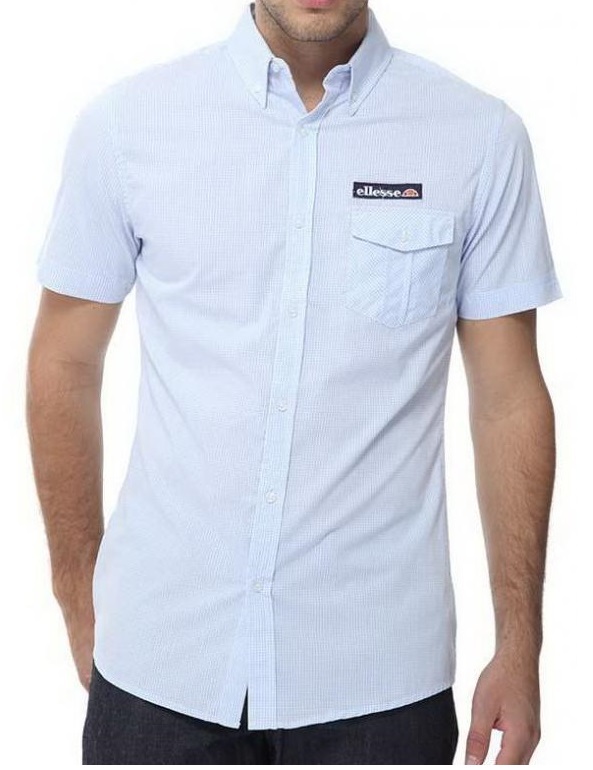 

Рубашка с коротким рукавом в клетку Ellesse, оригинал, Elle-shirt-001