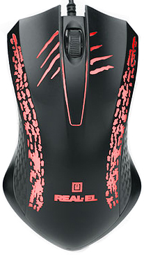 

Мышь Real-El RM-503 USB Black (EL123200024)
