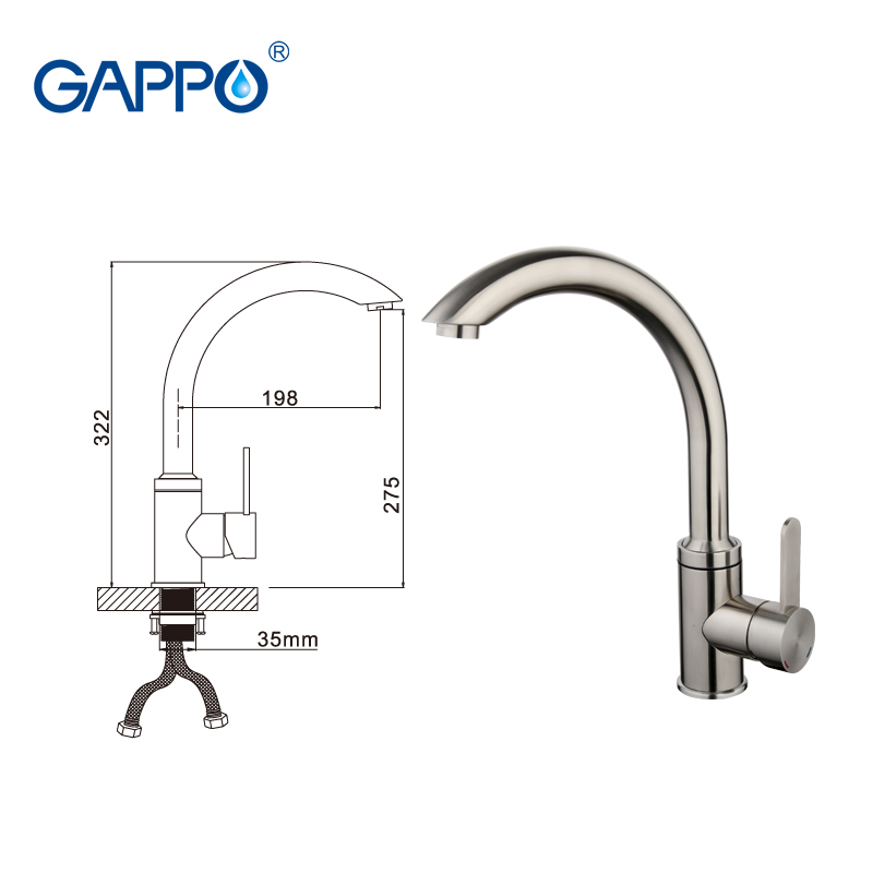 

Смеситель для кухни Gappo Satenresu-ko G4099