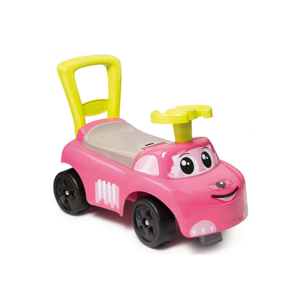 

Машинка-каталка Smoby 720524 Ride On Розовый с ручкой и багажником