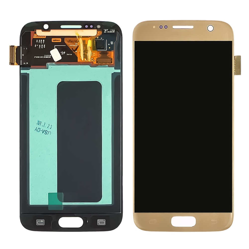 

Дисплей для Samsung G920 Galaxy S6 с золотистым тачскрином Original (переклеенное стекло)