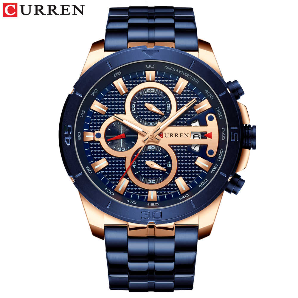 

ЧАСЫ CURREN 8337 rose gold blue