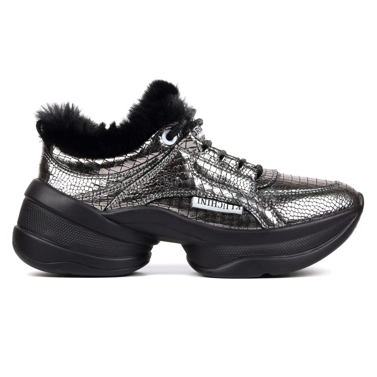 

Кроссовки с мехом Woman's heel 37 серый (О-876)