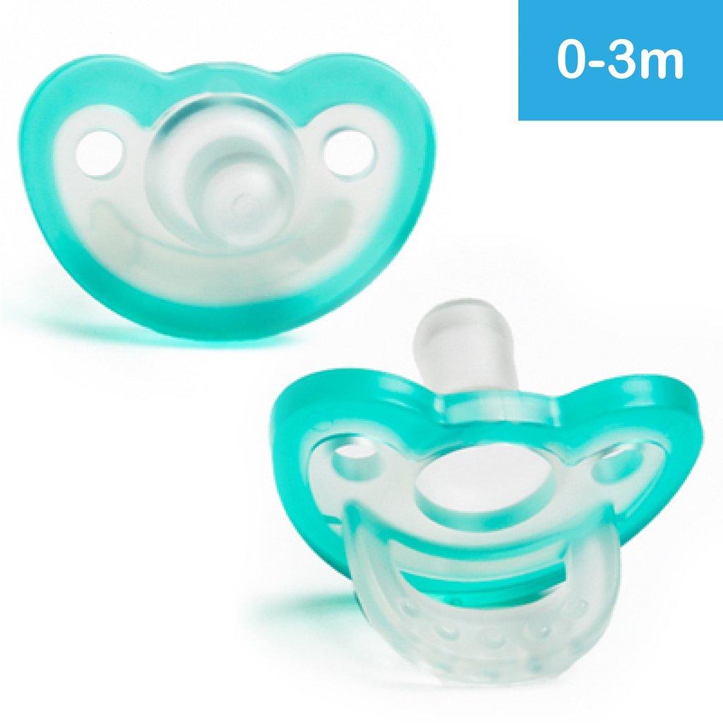 

Пустушка силіконова RazBaby JollyPop Teal 0-3M 2шт