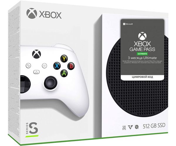 

Microsoft Xbox Series S 512Gb + Xbox Game Pass Ultimate (3 месяца)