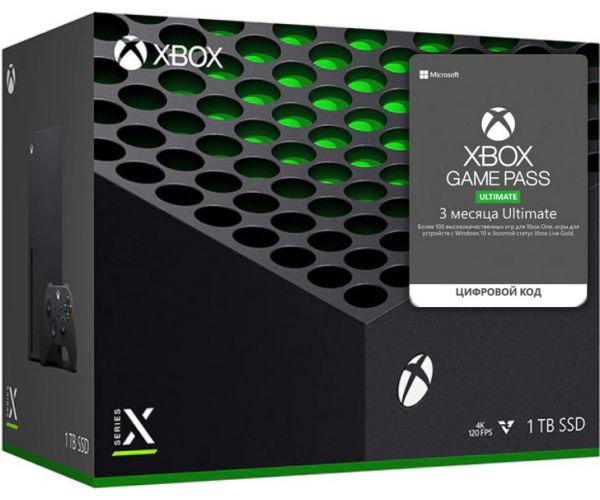 

Microsoft Xbox Series X 1Tb + Xbox Game Pass Ultimate (3 месяца)