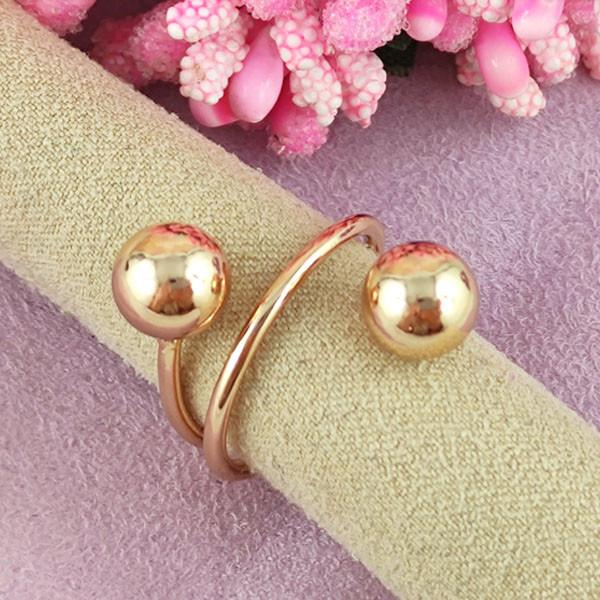 

Кольцо Xuping Поцелуйчик медицинское золото позолота 18К 20.5