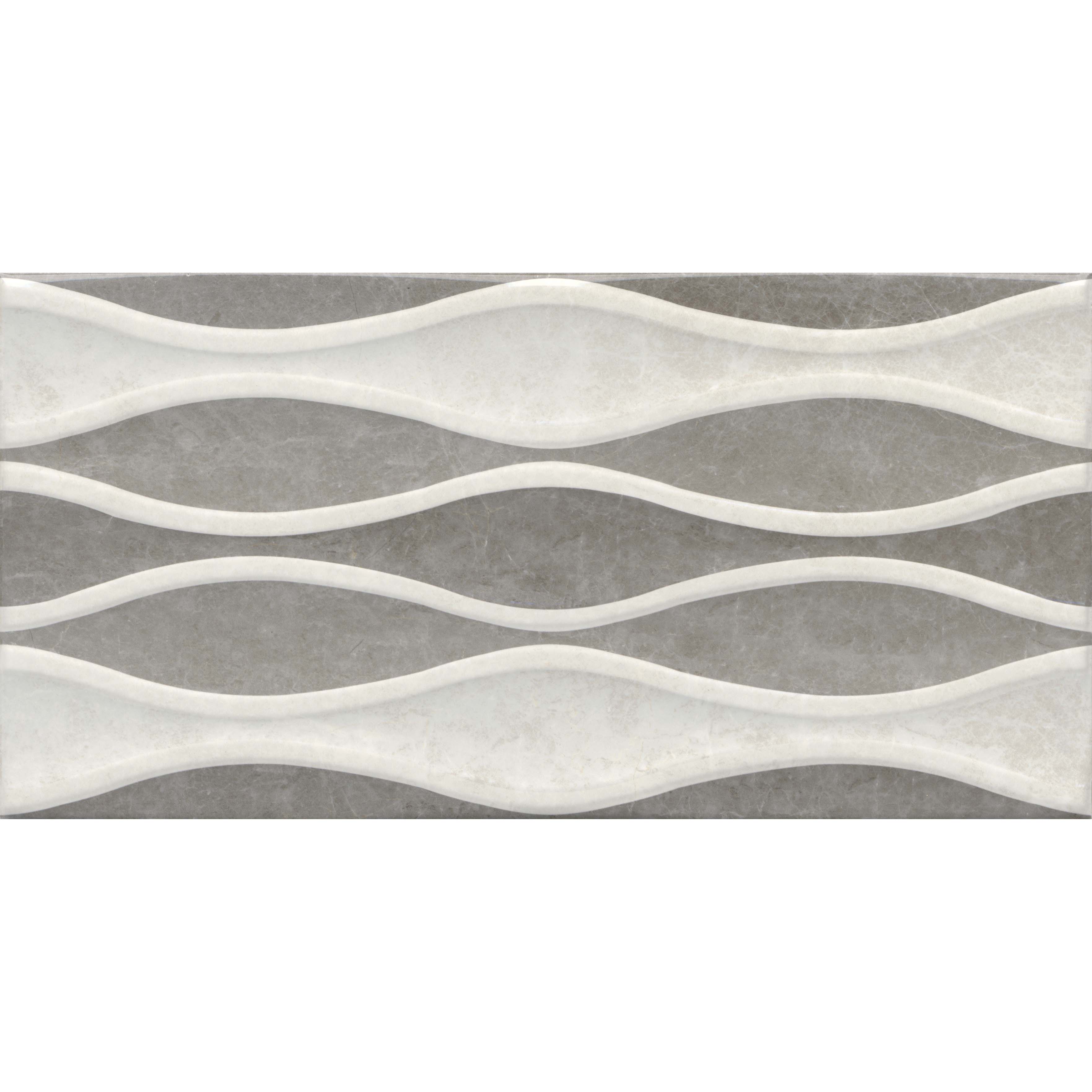 

Плитка Kale Verona RP-8174 Wave décor bone-grey 30х60 см 30*60 см