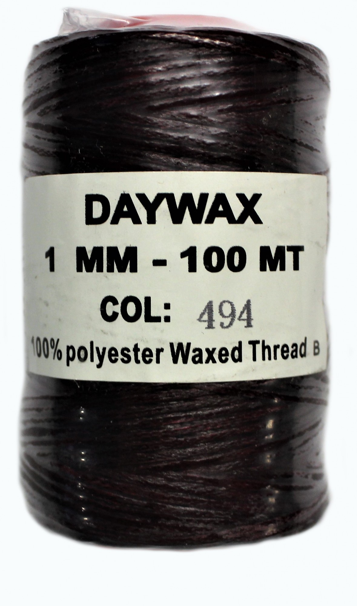 

Нитка вощеная Daywax 1мм 100м Бордово коричневый 494